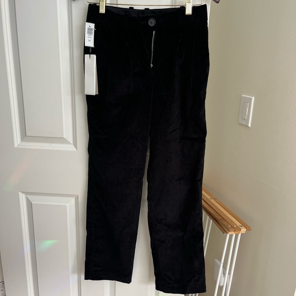NWT Aritzia Black Corduroy Pants